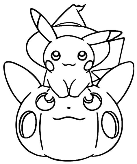 Pokemon Halloween Coloring Pages - Free Printable Coloring Pages for Kids