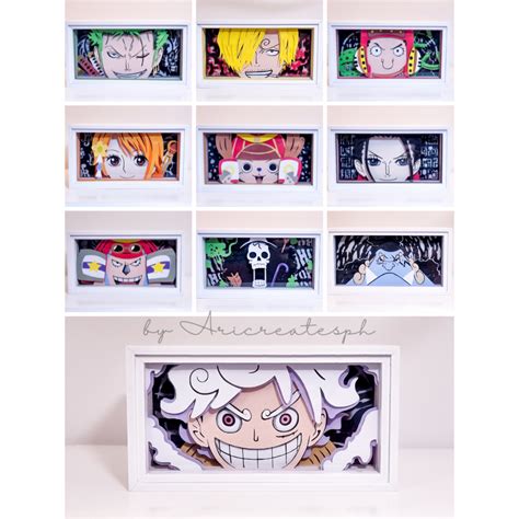 Anime Lightbox One Piece Luffy Zoro Sanji Gojo Anya Nezuko Marin