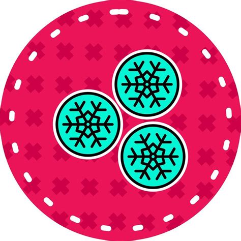 Snowball Line Filled Sticker Icon 37712004 Vector Art At Vecteezy