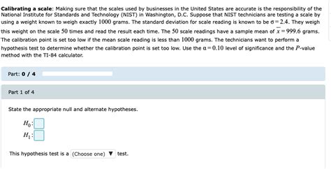 Solved Calibrating A Scale Making Sure That The Scales Used Chegg