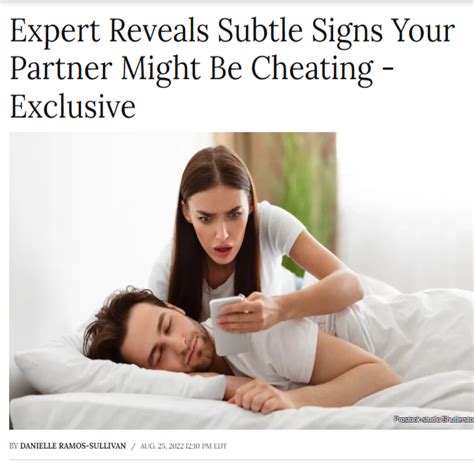 Expert Reveals Subtle Signs Your Partner Might Be Cheating Exclusive