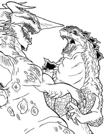 Godzilla Coloring Page Coloring Nation