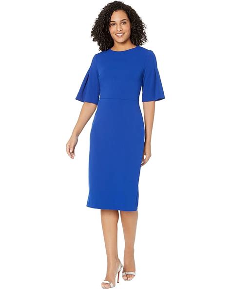 Calvin Klein Flutter Sleeve Sheath Dress 6pm