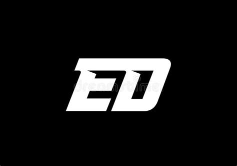 E D Initial Letter Logo Design Vector Template Graphic Alphabet Symbol