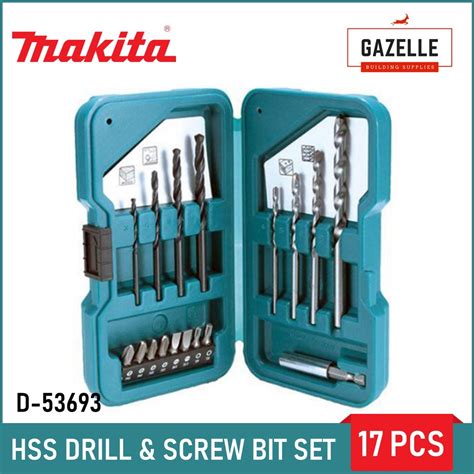 Makita HSS R Drill Bit Sets 13 17 19 25 W Screw Bits Pcs D