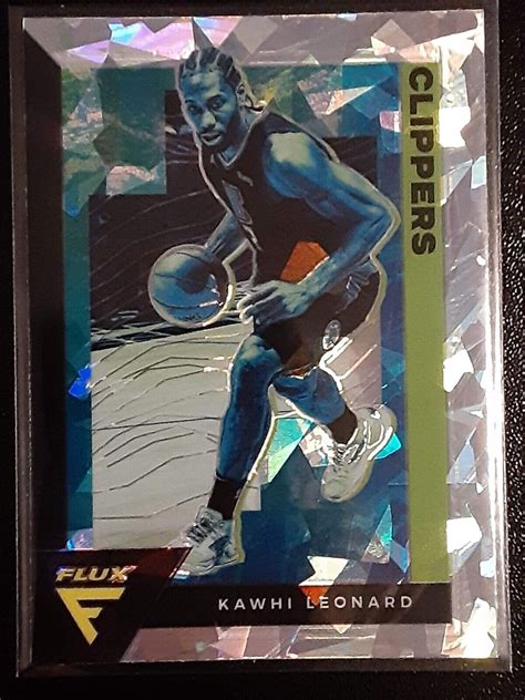 Panini Flux Fanatics Silver Cracked Ice Prizm Kawhi