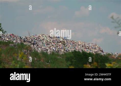 Mountain Large Garbage Pile And Pollutionpile Of Stink And Toxic