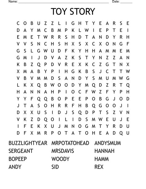 Toy Story Word Search Wordmint The Best Porn Website