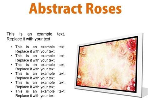 Abstract Roses Background PowerPoint Presentation Slides F