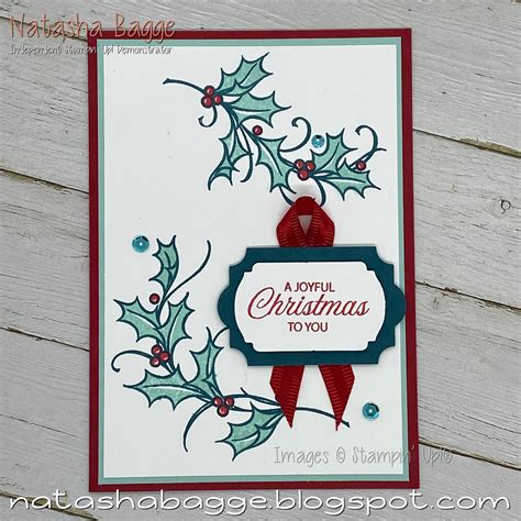 Joyful Holly Christmas Card Set Homemade Christmas Cards Christmas