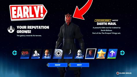 How To Get Star Wars Battle Pass Rewards Early In Fortnite Darth Maul