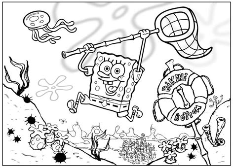 Sponge Bob Coloring Pages Coloring Home