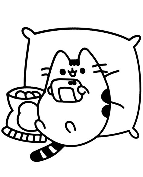 Rodzina Kotk W Pusheen Do Druku Pusheen Coloring Pages Stitch Coloring