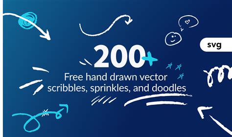 Free 200 Hand Drawn Vector Scribbles Sprinkles And Doodles Figma