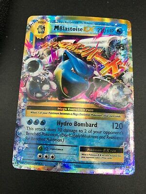 Mega Blastoise Ex Ultra Rare Pokemon Card Tcg Xy Evolutions Holo