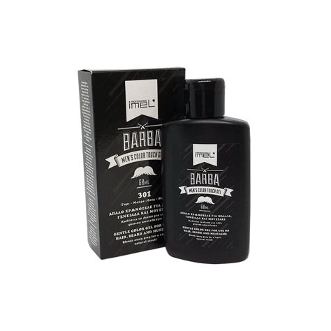 IMEL BARBA MENS COLOR TOUCH GEL ΓΚΡΙ ΜΑΥΡΟ 301 60ML Vmondo ΜΠΑΧΑΤΟΥΡΗΣ