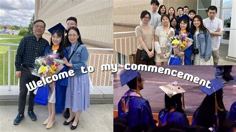 Graduation Vlog🎓 91 我從水牛城大學畢業啦、收到超級多花束、典禮完去吃shake Shack🍔 美國大學日常 Youtube