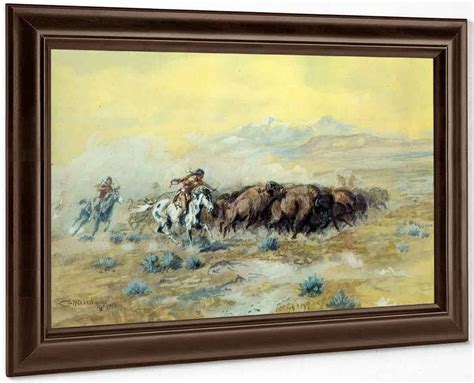 The Buffalo Hunt 4 By Charles Marion Russell Print or Oil Painting ...