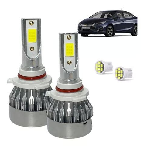 Kit L Mpada Super Led Cruze A Farol Baixo K