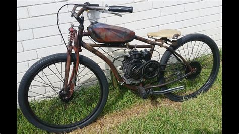 How To Build Rat Bobber Motorized Bicycle Part 1 - YouTube