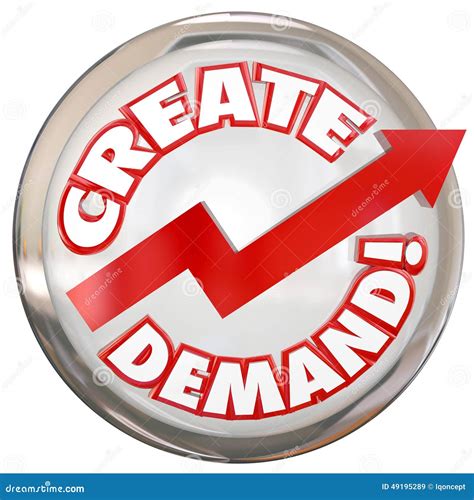 Create Demand Button Improve Increase Customer Orders Buying Pro Stock