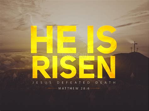 He Is Risen Christian Powerpoint