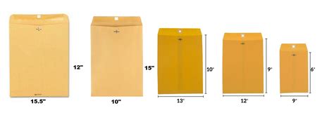 Clasp Envelopes Assorted Sizes