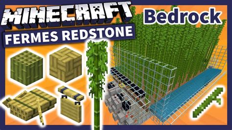 Ferme Bambou Facile Et Automatique Minecraft Bedrock Mcpe