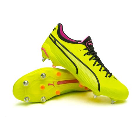 Football Boots Puma King Ultimate Mxsg Electric Lime Black Poison Pink Fútbol Emotion