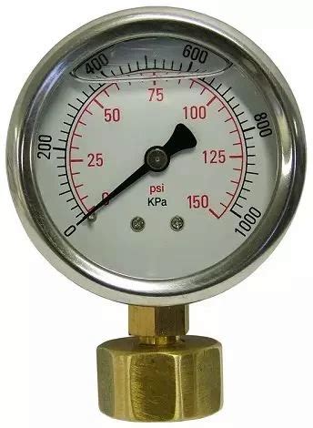 Spac 1 8 Inch Round Body Pressure Gauge Range 0 10 Kg Pg 40