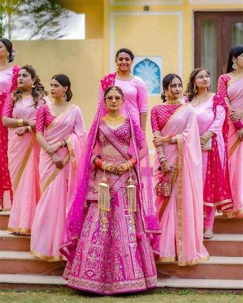 Indian Wedding With Bridesmaids Indian Bridesmaids Bridesmaid