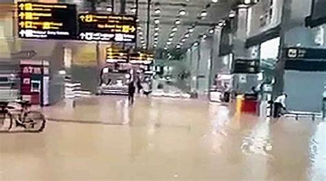 Rainfall Heavy Rains In Delhi Leave Part Of Airport Several Areas