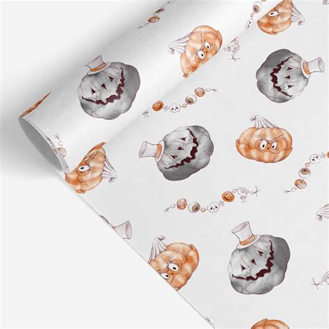 Halloween Wrapping Paper Luxury T Wrap Halloween Etsy