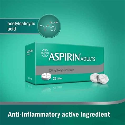 Buy Aspirin 500 Mg Tablets 20 S Life Pharmacy