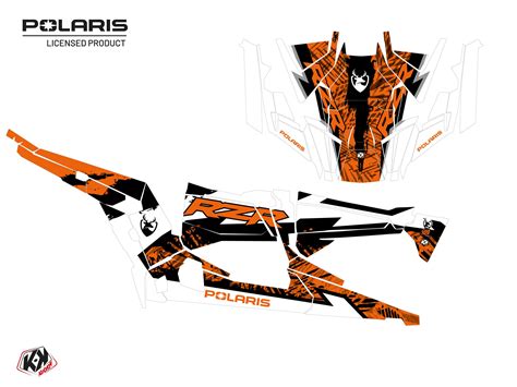 Kit Déco SSV Chaser Polaris RZR XP Turbo 4 portes Orange Kutvek Kit