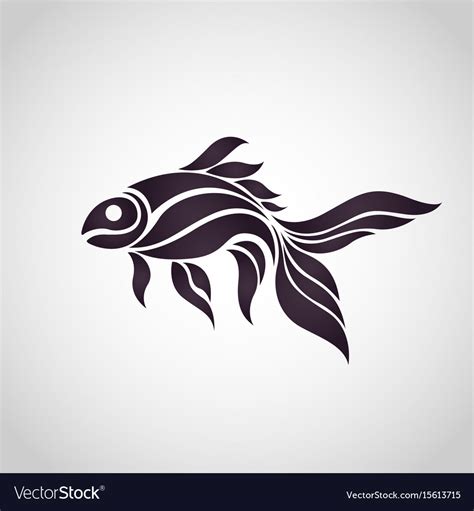 Goldfish logo icon Royalty Free Vector Image - VectorStock