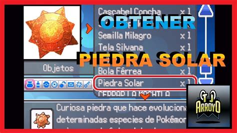 D Nde Y C Mo Conseguir La Piedra Solar En Pok Mon Palo