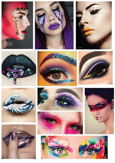 Creative Make Up Mood Board Art Ideas Eye Makeup Mood Board