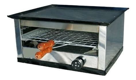 Tostador Carlitero Simple Con Plancha Eg Acero Inox A Gas