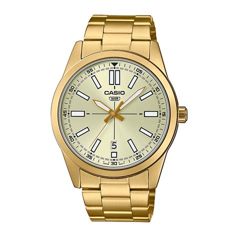 Reloj Casio Mtp Vd G E Acero Hombre Dorado Btime