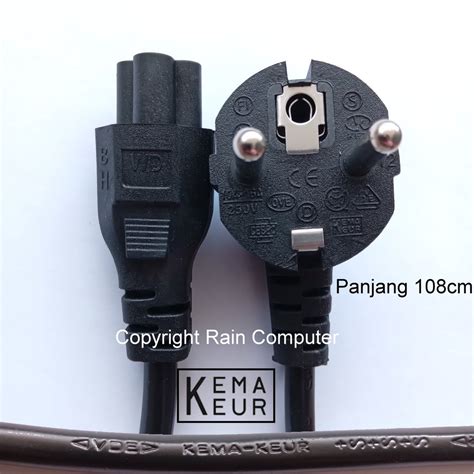 Jual Kabel Power Adaptor Laptop 3 Lubang Tebal Original Shopee Indonesia