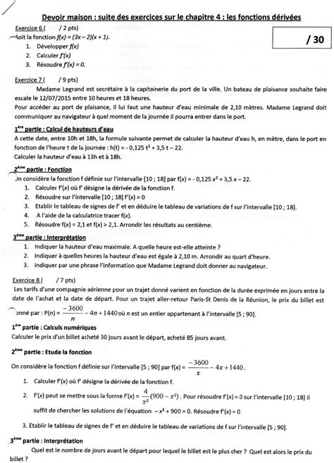 Devoir Maison Seconde Maths Developpement Ventana Blog