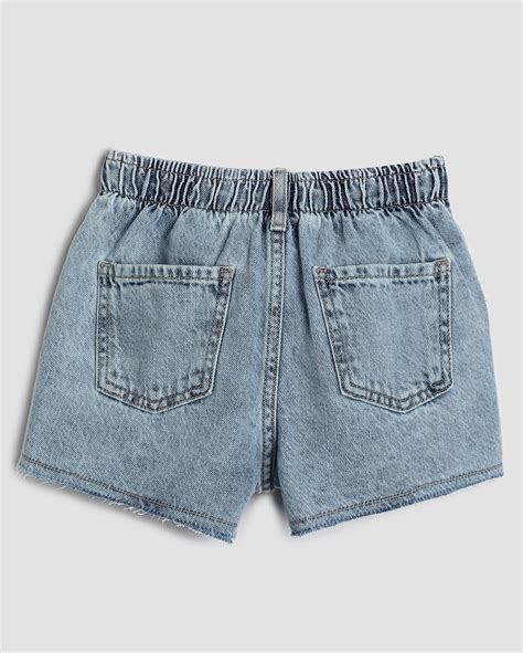 Riachuelo Short Jeans Infantil Pu Dos Destroyed A Denim Claro