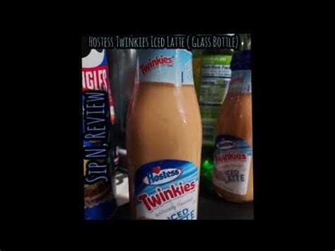 Hostess Twinkies Iced Latte Glass Bottle Sip N Review YouTube