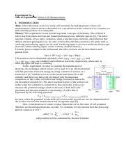 Laboratory Report Docx Experiment No Title Of Experiment