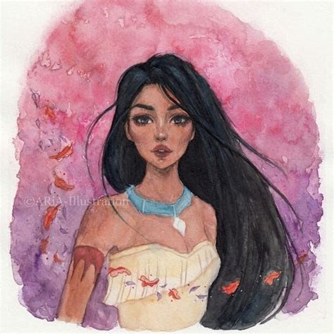 Pocahontas🍂 C I M Not 100 Satisfied With This One But Every Painting Is A Good Practise So