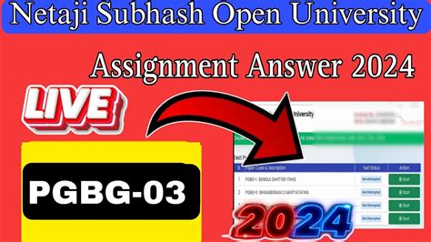 Pgbg Assignment 2024 Answers Nsou Pg Assignment 2024 PGBG 3