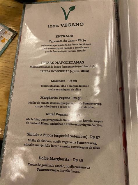 Menu em Bontà restaurante Vila Velha