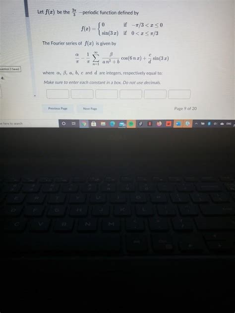 Solved Let F X Be The Periodic Function Defined By If