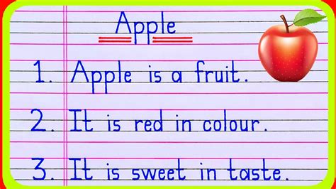 Lines On Apple In English Essay On Apple Essay On Apple In